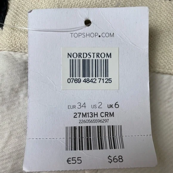 TOPSHOP Petite Blanket Mini Skirt Size 2 - Picture 5 of 8